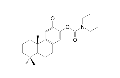 13-N,N-diethylcarbamoyloxypodocarpa-8,11,13-trien-12-ol