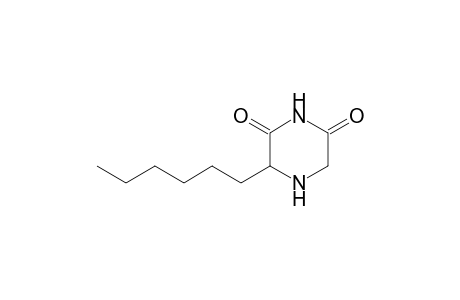 3-Hexylpiperazine-2,6-dione