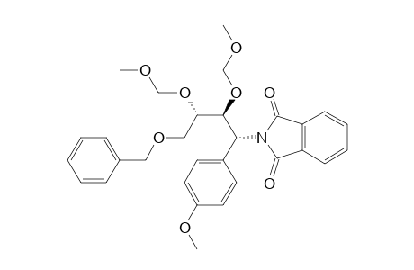 (1R,2S,3S)-4-(benzyloxy)-2,3-bis-[(methoxymethyl)oxy]-1-(p-methoxyphenyl)-1-(1,3-dioxo-2-azindan-2-yl)butane
