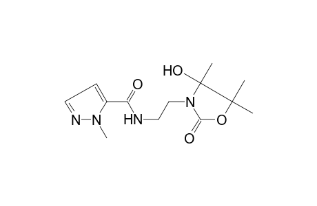 2-Methyl-2H-pyrazole-3-carboxylic acid [2-(4-hydroxy-4,5,5-trimethyl-2-oxo-oxazolidin-3-yl)-ethyl]-amide