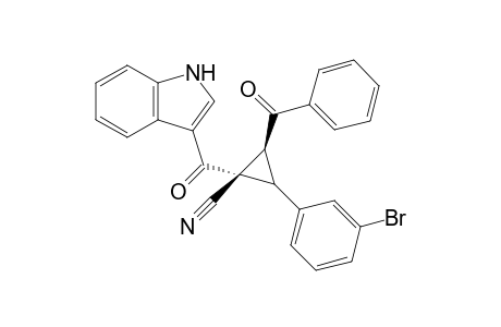 Cis-2-benzoyl-1-(1H-indole-3-carbonyl)-3-(3-bromophenyl)-cyclopropanecarbonitrile