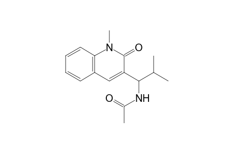 3-(1-Acetylamino-2-methylpropyl)-1-methylquinolin-2(1H)-one