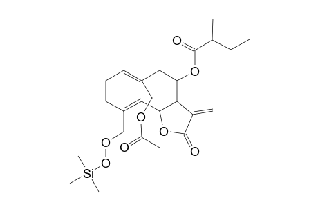 [(6Z,10Z)-6-(Acetyloxymethyl)-10-(hydroperoxymethyl)-3-methylidene-2-oxo-3A,4,5,8,9,11A-hexahydrocyclodeca[B]furan-4-yl] 2-methylbutanoate, tms