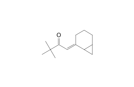 2-Butanone, 1-bicyclo[4.1.0]hept-2-ylidene-3,3-dimethyl-, (E)-