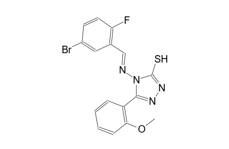4-{[(E)-(5-bromo-2-fluorophenyl)methylidene]amino}-5-(2-methoxyphenyl)-4H-1,2,4-triazole-3-thiol