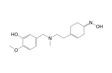 4-{2-[(3-Hydroxy-4-methoxybenzyl)methylamino]ethyl}cyclohex-3-enone oxime