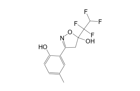 3-(2-hydroxy-5-methylphenyl)-5-(1,1,2,2-tetrafluoroethyl)-4,5-dihydro-5-isoxazolol
