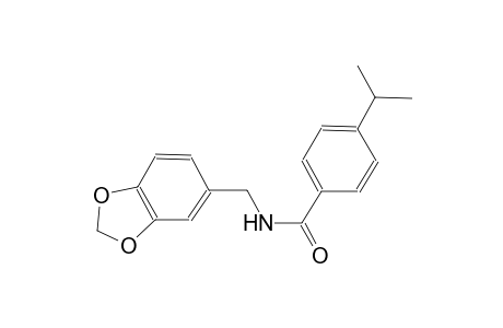 N-(1,3-benzodioxol-5-ylmethyl)-4-isopropylbenzamide