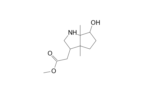 (6-Hydroxy-3a,6a-dimethyloctahydrocyclopenta[b]pyrrol-3-yl)acetic acid, methyl ester