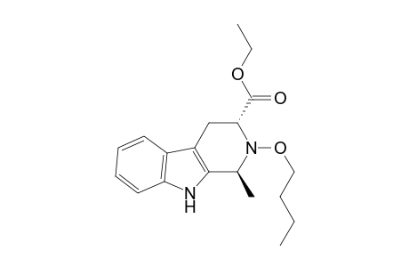 1H-Pyrido[3,4-b]indole-3-carboxylic acid, 2-butoxy-2,3,4,9-tetrahydro-1-methyl-, ethyl ester, trans-