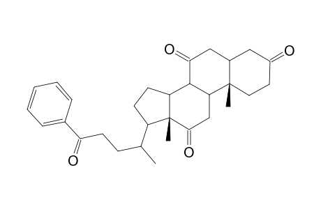 9a,11a-Dimethyl-1-(1-methyl-4-oxo-4-phenylbutyl)-3a,3b,5,5a,6,8,9,9a,9b,10,11a-dodecahydrocyclopenta[a]phenanthrene-4,7,11-trione