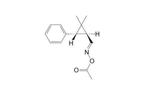 (1S,3S)-2,2-dimethyl-3-phenylcyclopropanecarbaldehyde O-acetyloxime