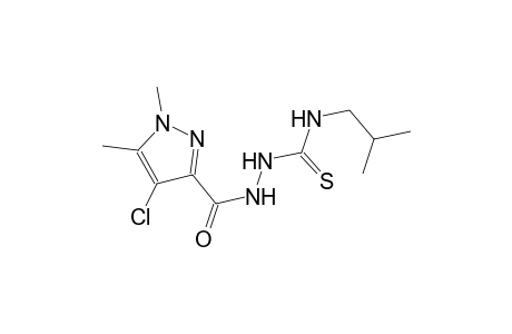 2-[(4-chloro-1,5-dimethyl-1H-pyrazol-3-yl)carbonyl]-N-isobutylhydrazinecarbothioamide