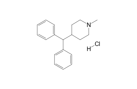 Hydrochloride 4-(diphenylmethyl)-1-methylpiperidine