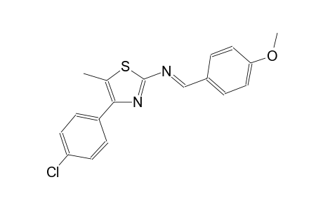 2-thiazolamine, 4-(4-chlorophenyl)-N-[(E)-(4-methoxyphenyl)methylidene]-5-methyl-