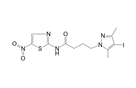 1H-Pyrazole-1-butanamide, 4-iodo-3,5-dimethyl-N-(5-nitro-2-thiazolyl)-