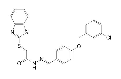 2-(1,3-benzothiazol-2-ylsulfanyl)-N'-((E)-{4-[(3-chlorobenzyl)oxy]phenyl}methylidene)acetohydrazide