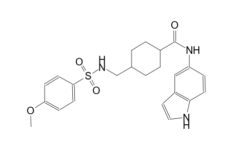 cyclohexanecarboxamide, N-(1H-indol-5-yl)-4-[[[(4-methoxyphenyl)sulfonyl]amino]methyl]-