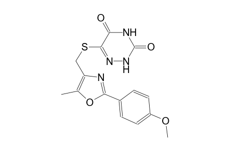 1,2,4-triazine-3,5(2H,4H)-dione, 6-[[[2-(4-methoxyphenyl)-5-methyl-4-oxazolyl]methyl]thio]-