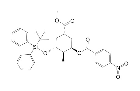 4-Nitro-benzoicacid(1R,2R,3R,5R)-3-(tert-butyl-diphenyl-silanyloxy)-5-methoxycarbonyl-2-methyl-cyclohexyl ester