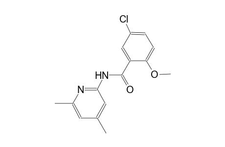 5-chloro-N-(4,6-dimethyl-2-pyridinyl)-2-methoxybenzamide