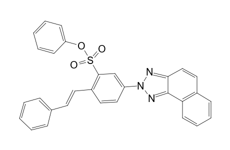 Benzenesulfonic acid, 5-(2H-naphtho[1,2-d]-1,2,3-triazol-2-yl)-2-[2-phenylethenyl]-, phenyl ester