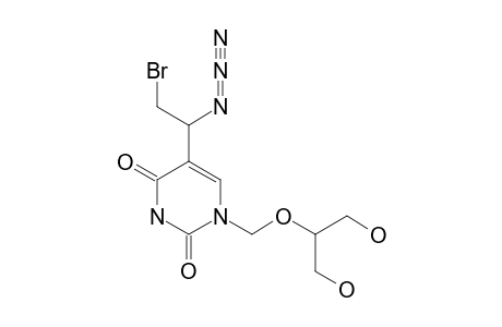 1-[(2-HYDROXY-1-(HYDROXYMETHYL)-ETHOXY)-METHYL]-5-(1-AZIDO-2-BROMOETHYL)-URACIL