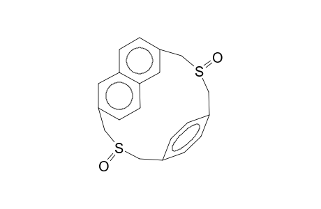2,6-(Methanothiomethano[1,4]benzenomethanothiomethano)naphthalene, 10,19-dioxide