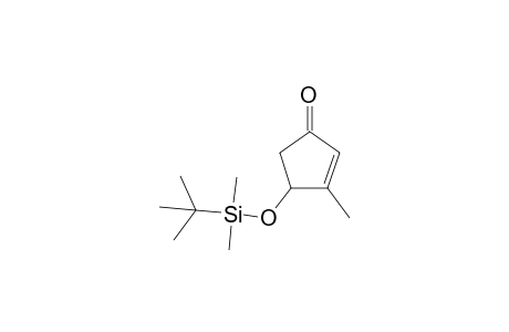(+/-)-4-[tert-Butyl(dimethyl)silyl]oxy-3-methylcyclopent-2-en-1-one