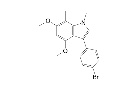 3-(4-Bromophenyl)-4,6-dimethoxy-1,7-dimethylindole