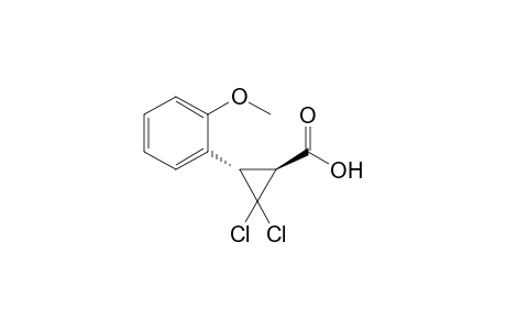 (1S,3S)-2,2-bis(chloranyl)-3-(2-methoxyphenyl)cyclopropane-1-carboxylic acid