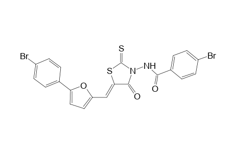 benzamide, 4-bromo-N-[(5Z)-5-[[5-(4-bromophenyl)-2-furanyl]methylene]-4-oxo-2-thioxothiazolidinyl]-