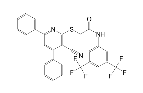 acetamide, N-[3,5-bis(trifluoromethyl)phenyl]-2-[(3-cyano-4,6-diphenyl-2-pyridinyl)thio]-
