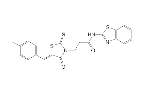 N-(1,3-benzothiazol-2-yl)-3-[(5Z)-5-(4-methylbenzylidene)-4-oxo-2-thioxo-1,3-thiazolidin-3-yl]propanamide