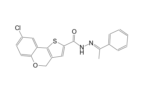 8-chloro-N'-[(E)-1-phenylethylidene]-4H-thieno[3,2-c]chromene-2-carbohydrazide