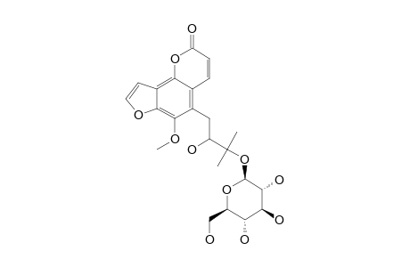 6-METHOXY-5-[3-(BETA-GLUCOPYRANOSYLOXY)-2-HYDROXY-3-METHYLBUTYL]-ANGELICIN