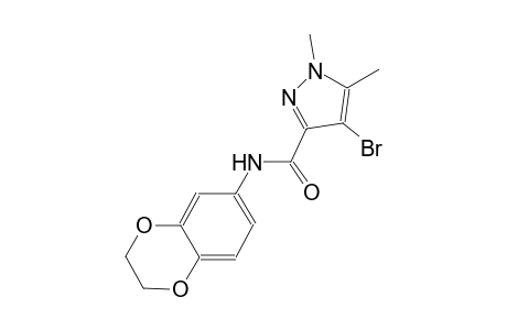 4-bromo-N-(2,3-dihydro-1,4-benzodioxin-6-yl)-1,5-dimethyl-1H-pyrazole-3-carboxamide