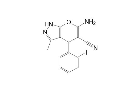 6-Amino-4-(2-iodophenyl)-3-methyl-1,4-dihydropyrano[2,3-c]pyrazole-5-carbonitrile