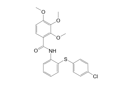 Benzamide, N-[2-[(4-chlorophenyl)thio]phenyl]-2,3,4-trimethoxy-