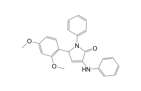 3-anilino-5-(2,4-dimethoxyphenyl)-1-phenyl-1,5-dihydro-2H-pyrrol-2-one