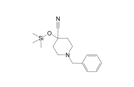 1-(Phenylmethyl)-4-trimethylsilyloxy-4-piperidinecarbonitrile