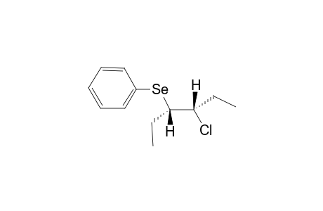 ERYTHRO-3-BENZENESELENYL-4-CHLORO-HEXANE
