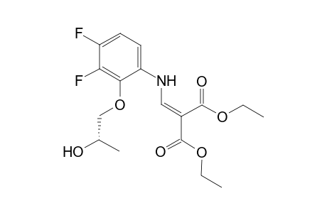 (S)-2,3-Difluoro-6-(2',2'-diethoxycarbonylethenyl)amino-1-[(2'-hydroxypropyl)oxy]benzene