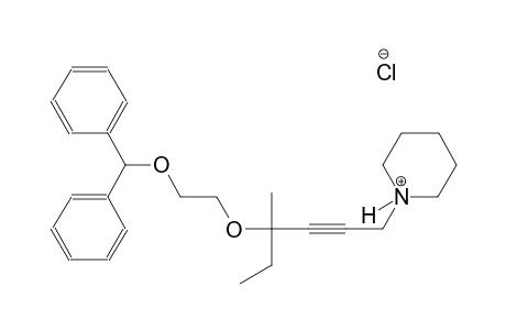 1-{4-[2-(benzhydryloxy)ethoxy]-4-methyl-2-hexynyl}piperidinium chloride