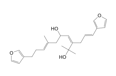 3,7-Decadiene-2,5-diol, 10-(3-furanyl)-3-[3-(3-furanyl)-2-propenyl]-2,7-dimethyl-, [S-(Z,E,E)]-