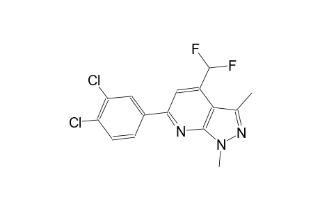 6-(3,4-dichlorophenyl)-4-(difluoromethyl)-1,3-dimethyl-1H-pyrazolo[3,4-b]pyridine