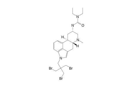 1,3-DIBROMO-2-BROMOMETHYL-2-[6-METHYL-8-ALPHA-(DIETHYLCARBAMOYLAMINO)-ERGOLINE-1-YL-METHYL]-PROPANE