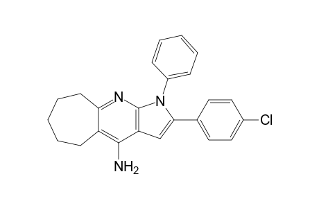 2-(4-Chlorophenyl)-1-phenyl-1,5,6,7,8,9-hexahydrocyclohepta[b]pyrrolo[3,2-e]pyridin-4-amine