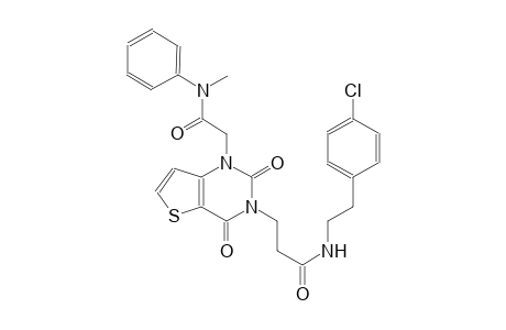 thieno[3,2-d]pyrimidine-3-propanamide, N-[2-(4-chlorophenyl)ethyl]-1,2,3,4-tetrahydro-1-[2-(methylphenylamino)-2-oxoethyl]-2,4-dioxo-