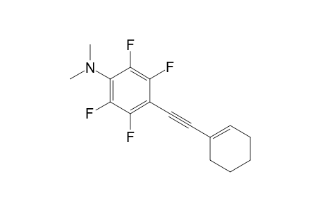 1-[4-(N,N-DIMETHYLAMINO)-2,3,5,6-TETRAFLUOROPHENYL]-2-(1-CYClOHEXENYL)-ETHYNE